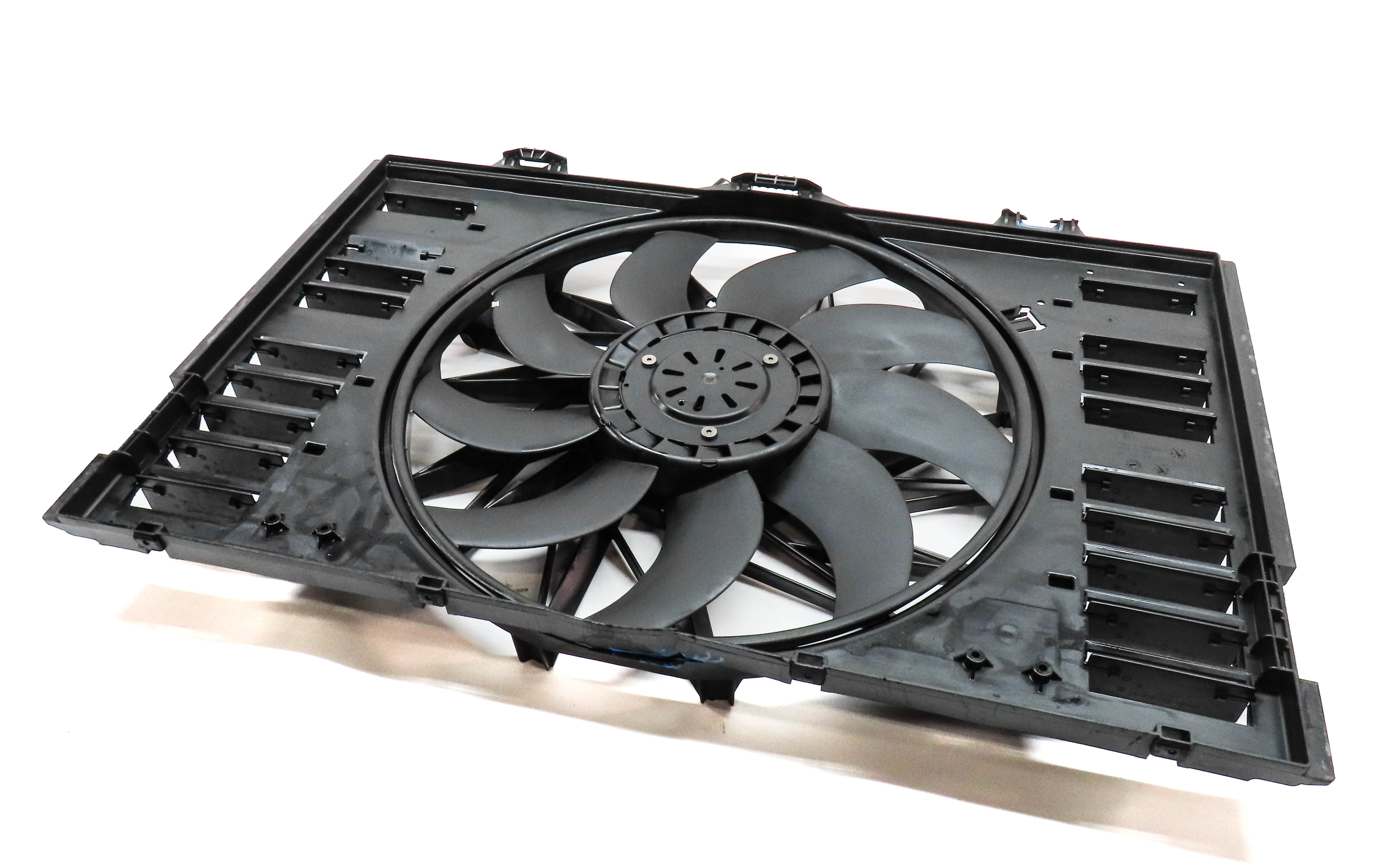 2010-2016 PORSCHE PANAMERA (970 G1) 3.0L 3.6L 4.8L RADIATOR COOLING FAN ASSEMBLY — exact item pictured